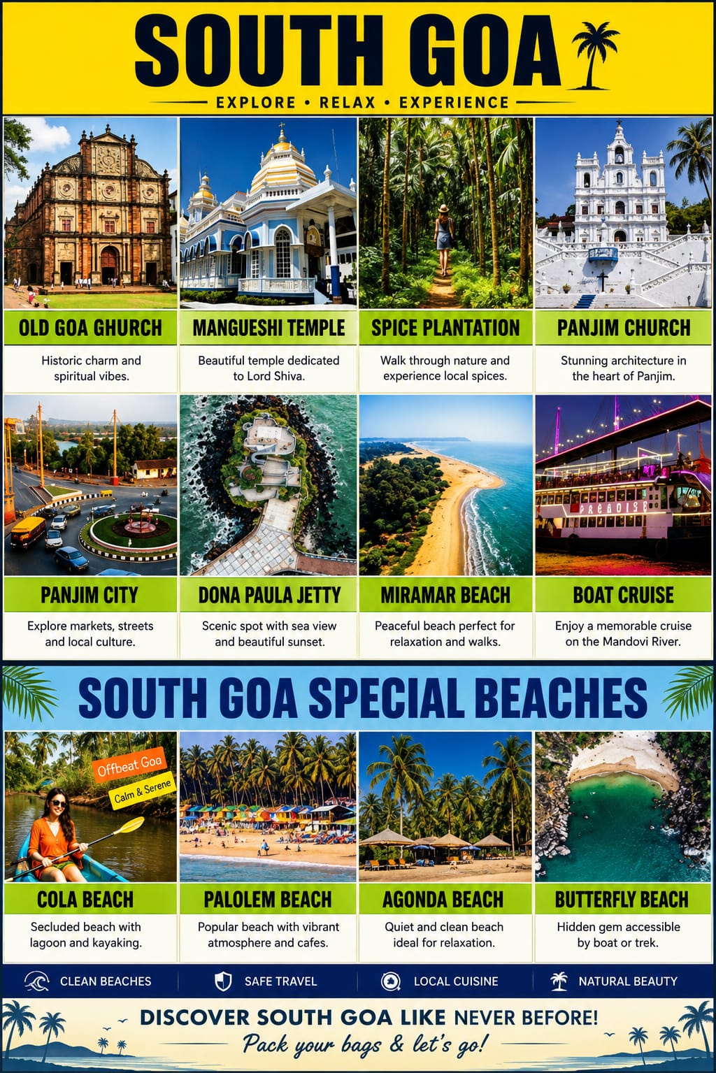 GOA TAXI & TOURS - South Goa Tour Package Poster